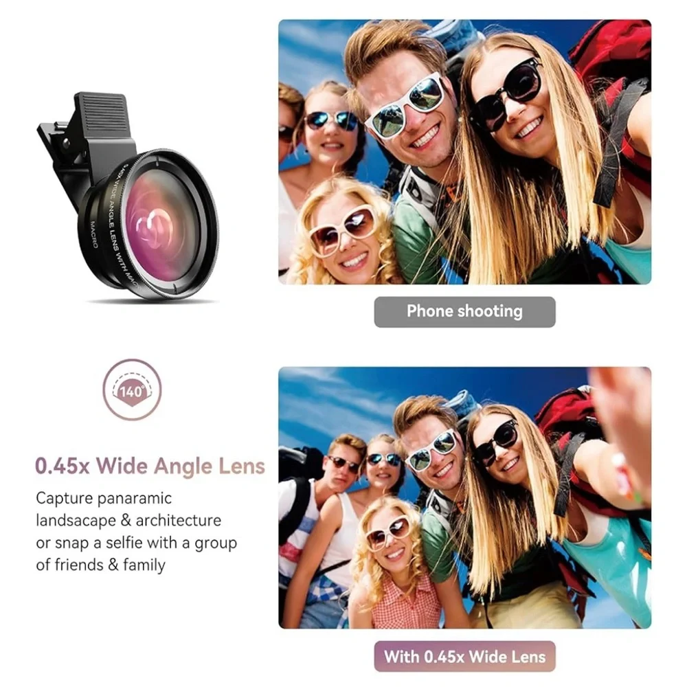 2 in 1 Camera Lens for IPhone or Android.